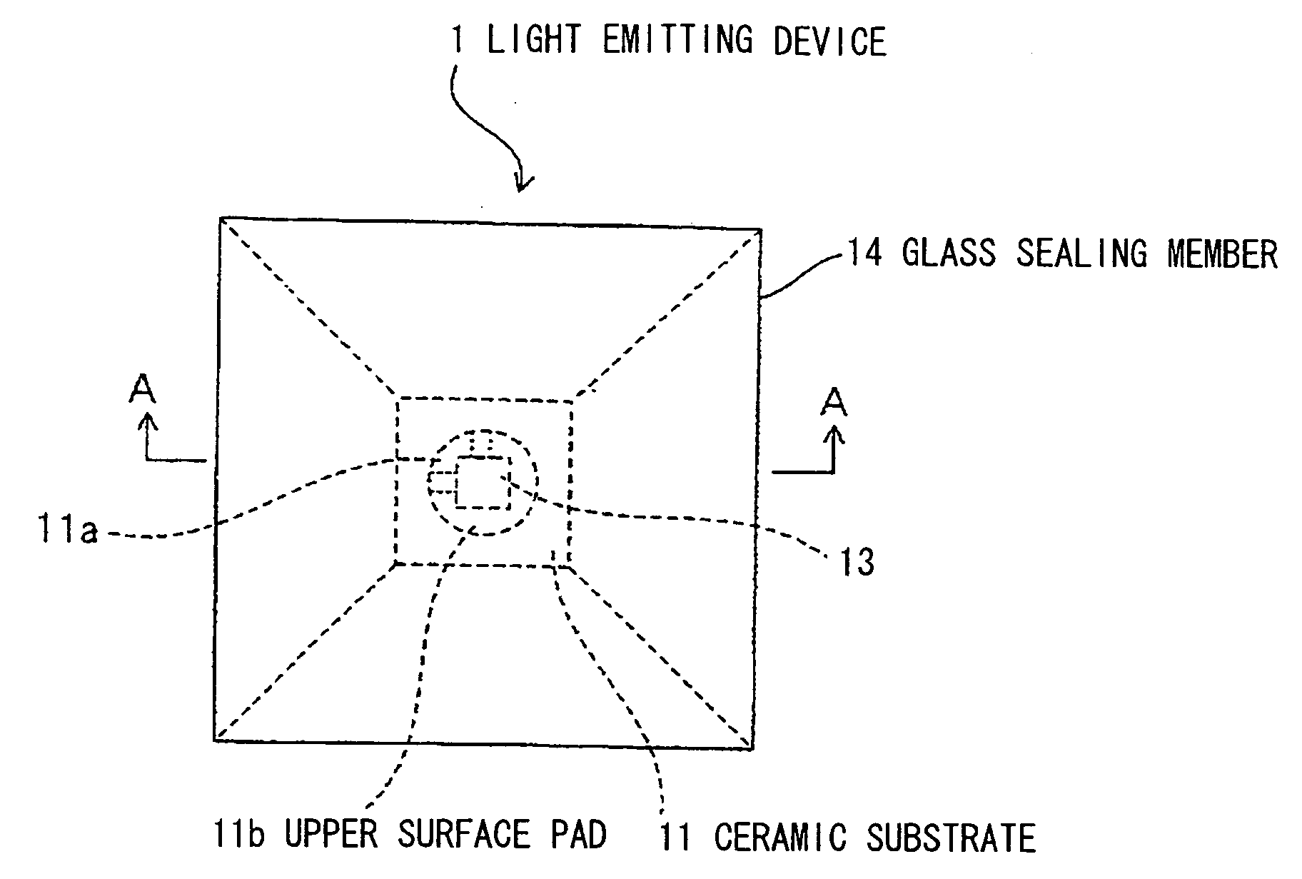 Light emitting device and method of producing same