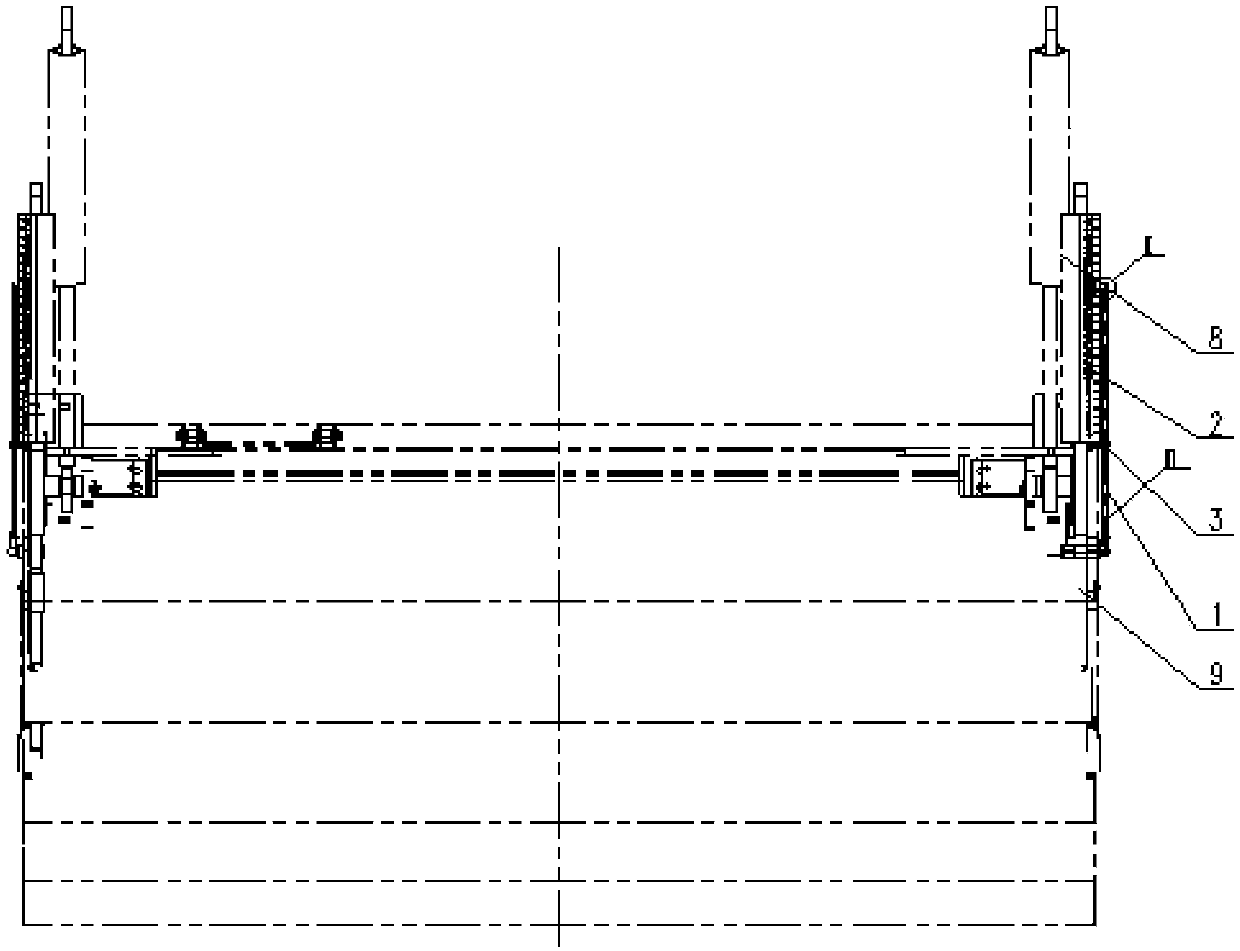 Height regulator for spreading machine