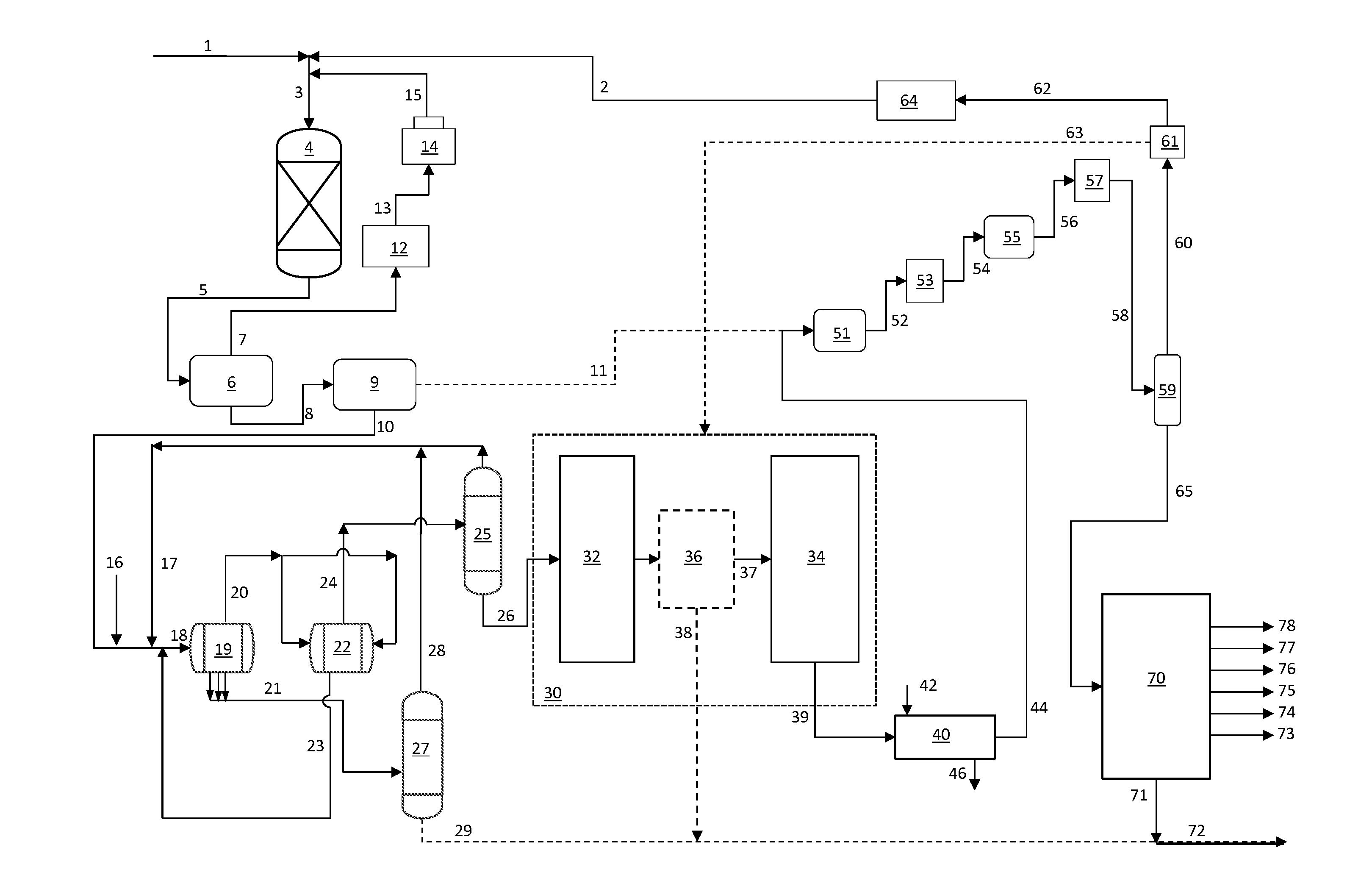 Integrated hydrotreating, solvent deasphalting and steam pyrolysis process for direct processing of a crude oil