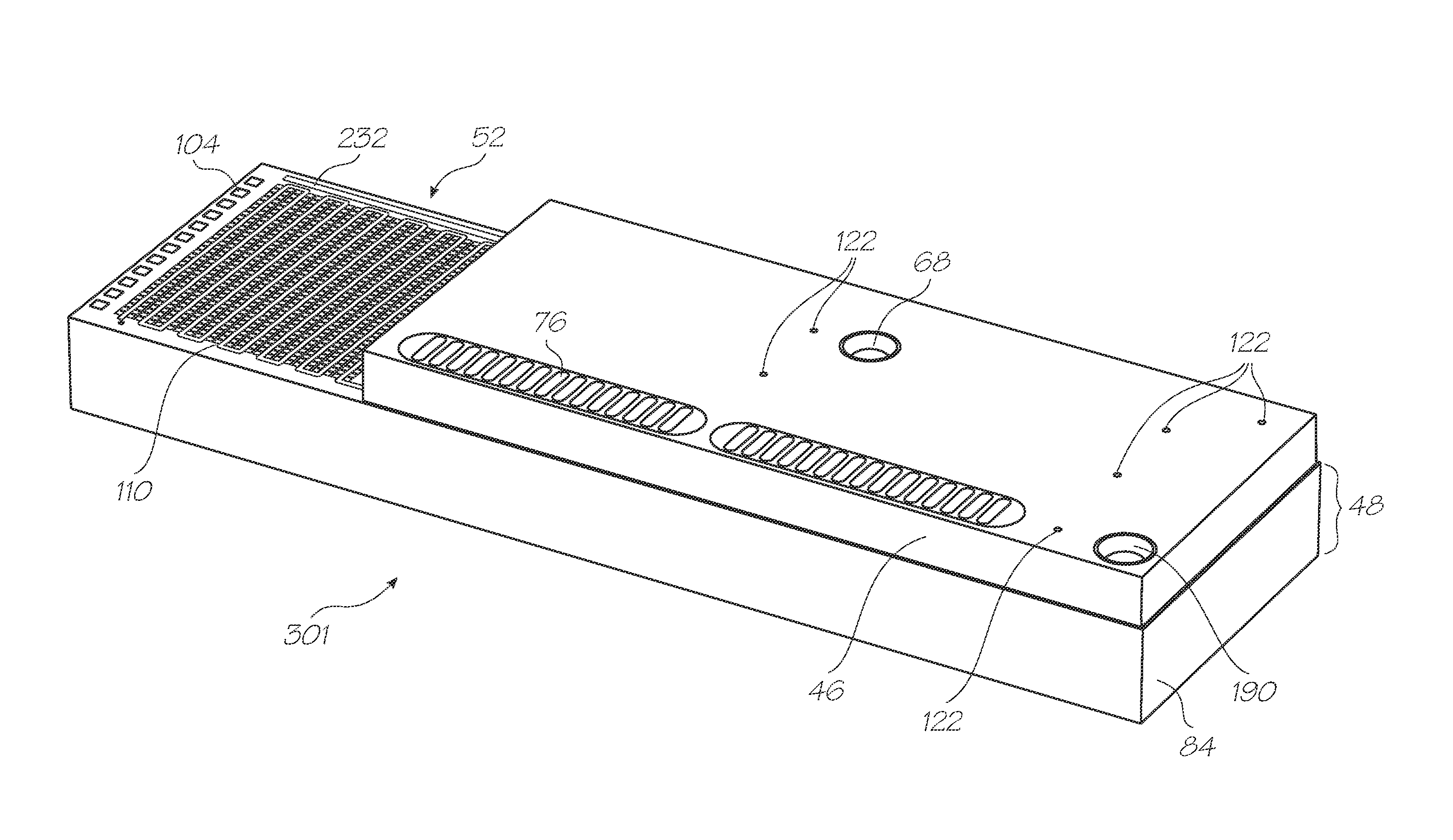 Loc device with parallel nucleic acid amplification functionality