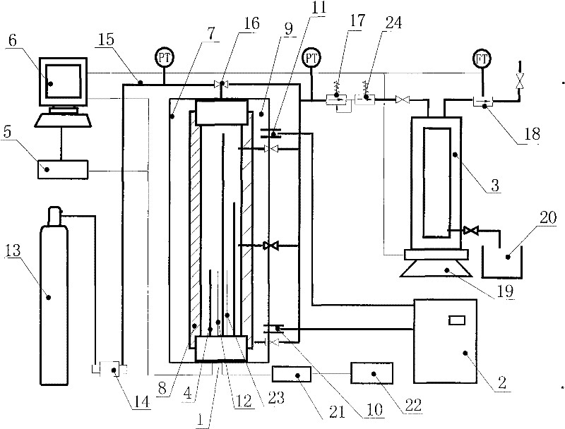 Simulation exploiting experiment device for natural gas hydrate