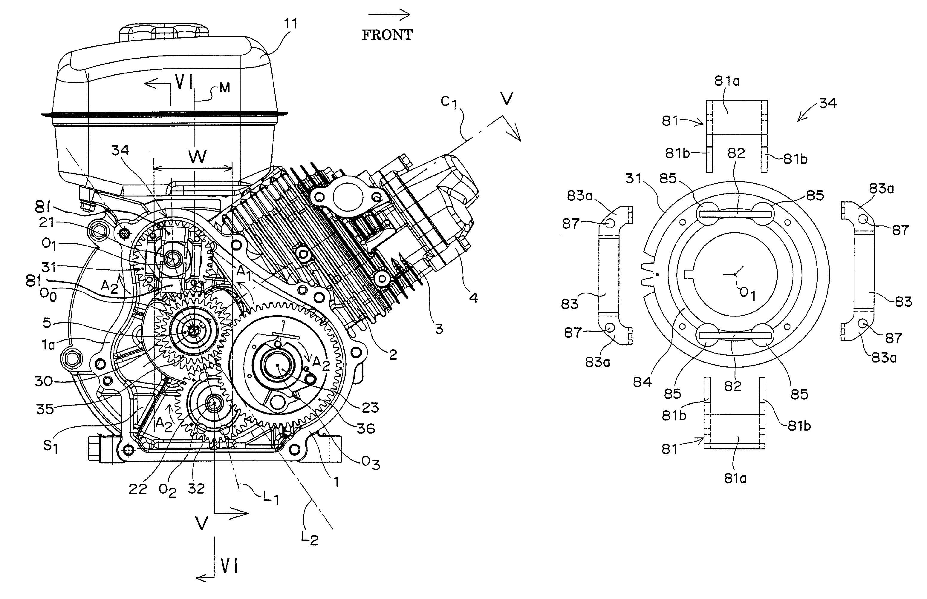 Speed governor of engine