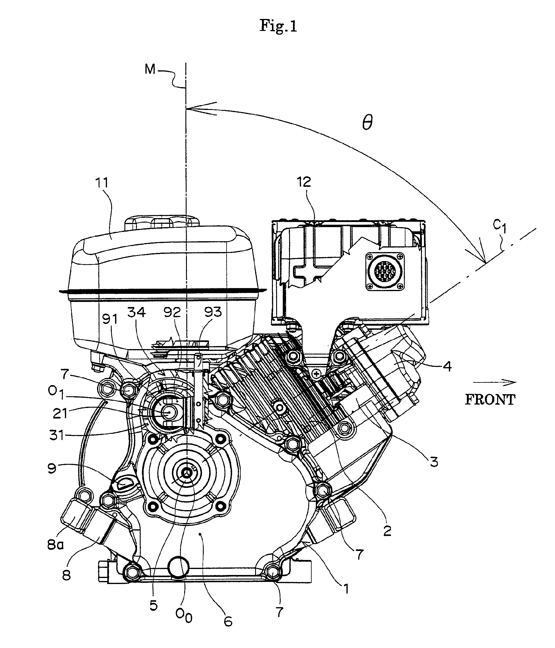 Speed governor of engine