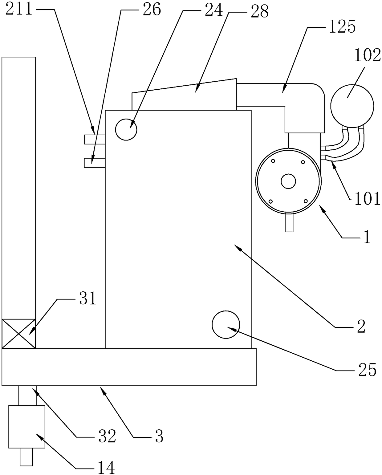 Energy-saving and environment-friendly gas wall-hung boiler combustion system