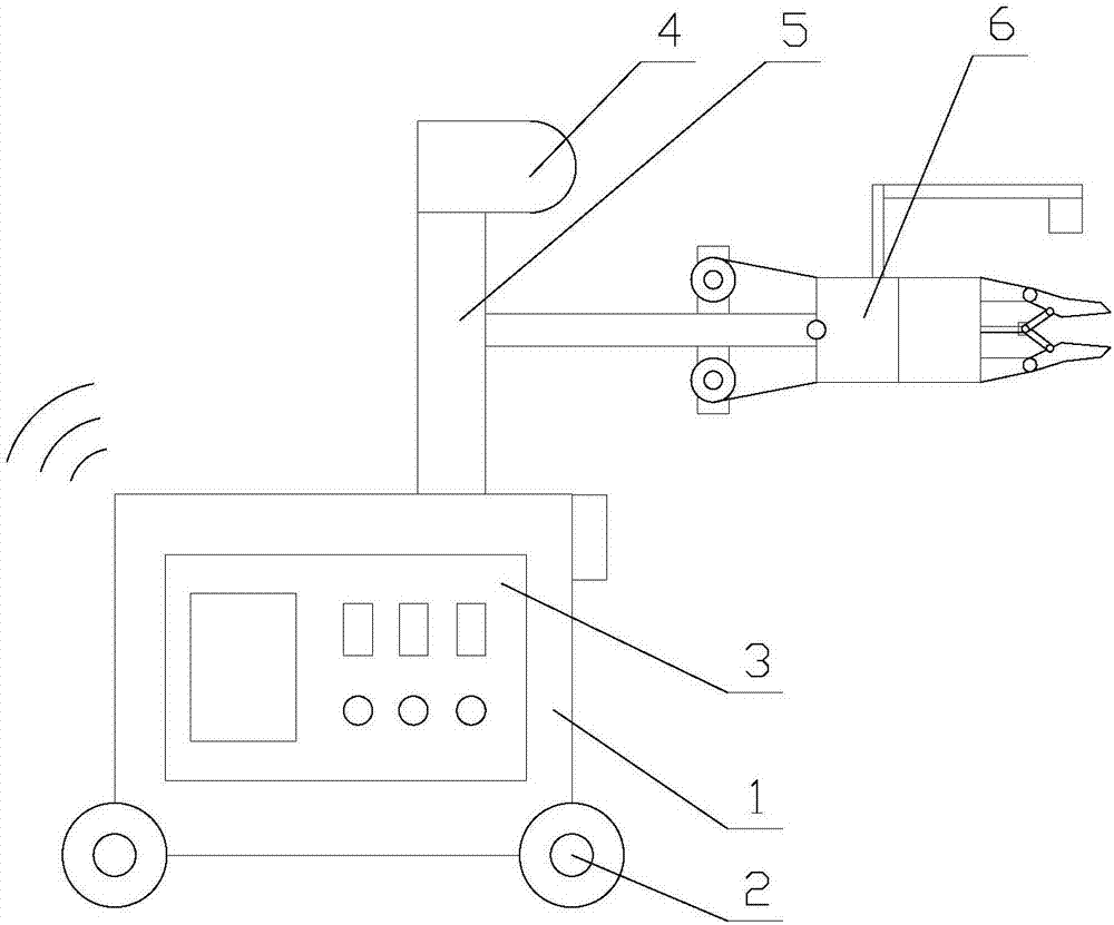 Intelligent robot with automatic book-returning function based on internet of things