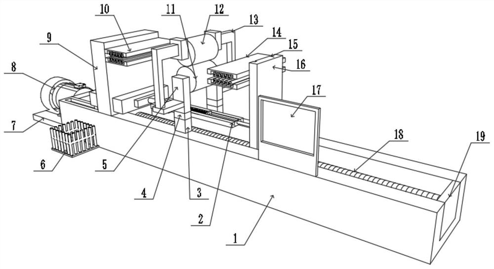 A testing device for flatness and tensile strength of sewing parts