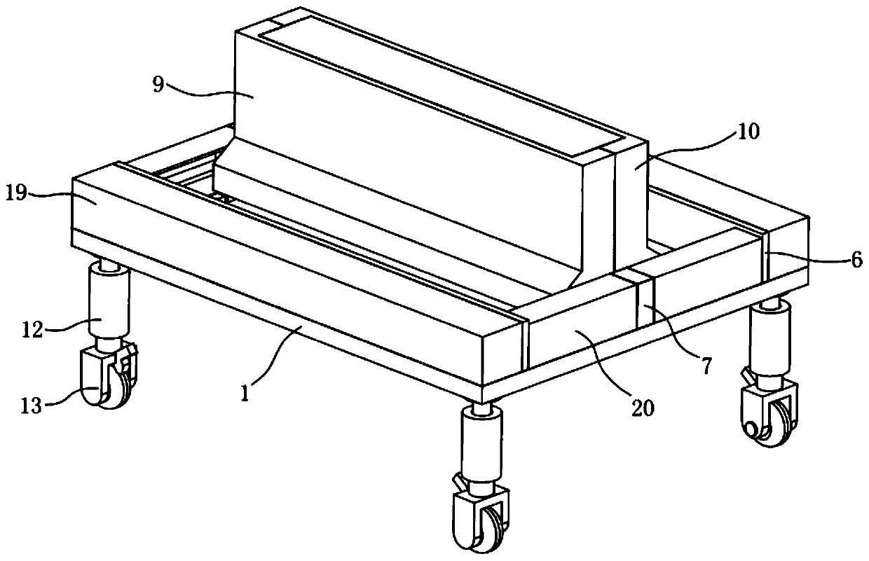 Road construction barrier prefabricating device and prefabricating method