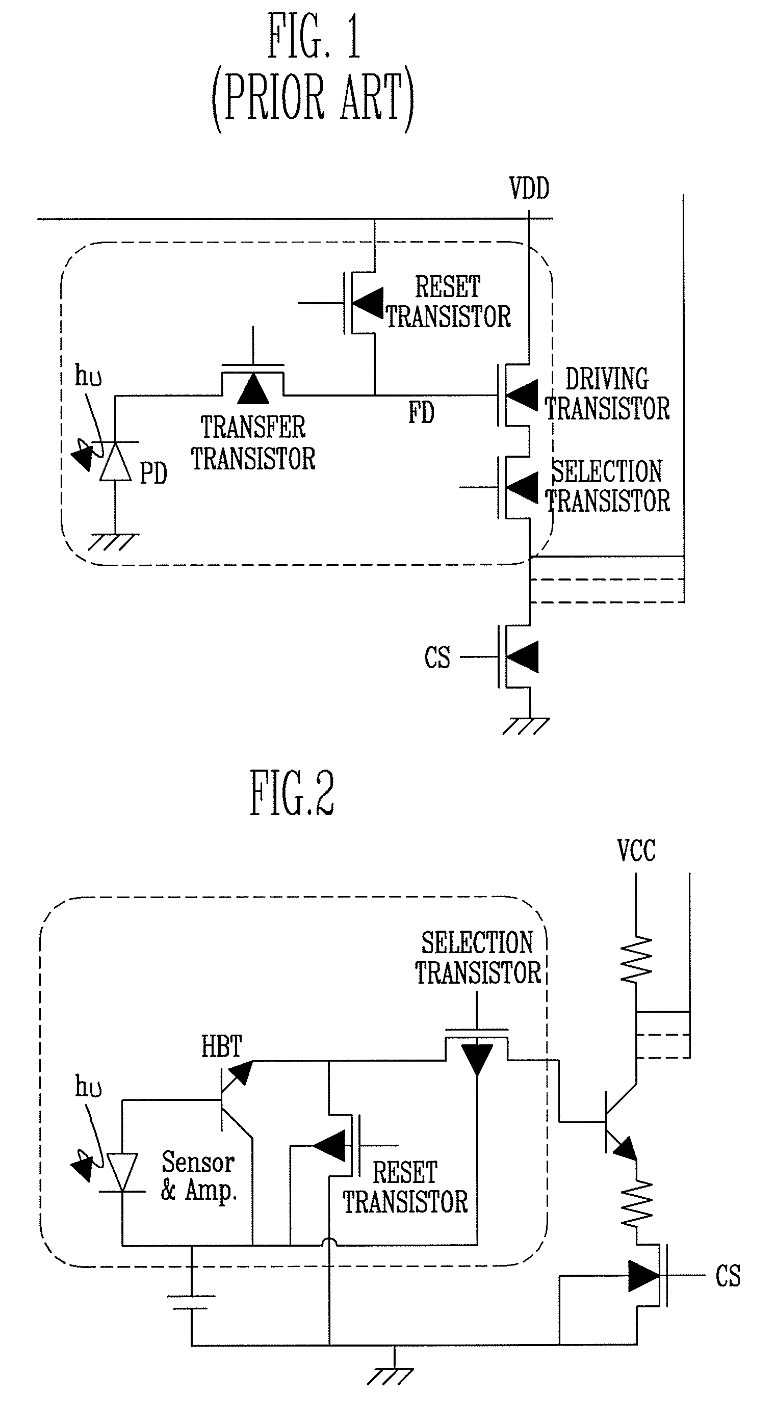 Image sensor having heterojunction bipolar transistor and method of fabricating the same