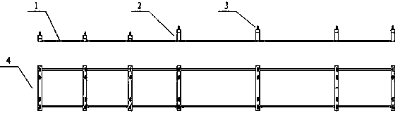 Frame combination tooling of semitrailer and manufacturing method thereof