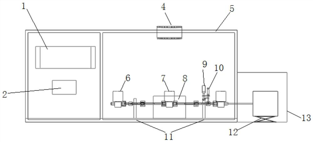 Small-leakage-rate positive-pressure leakage hole calibration method and device