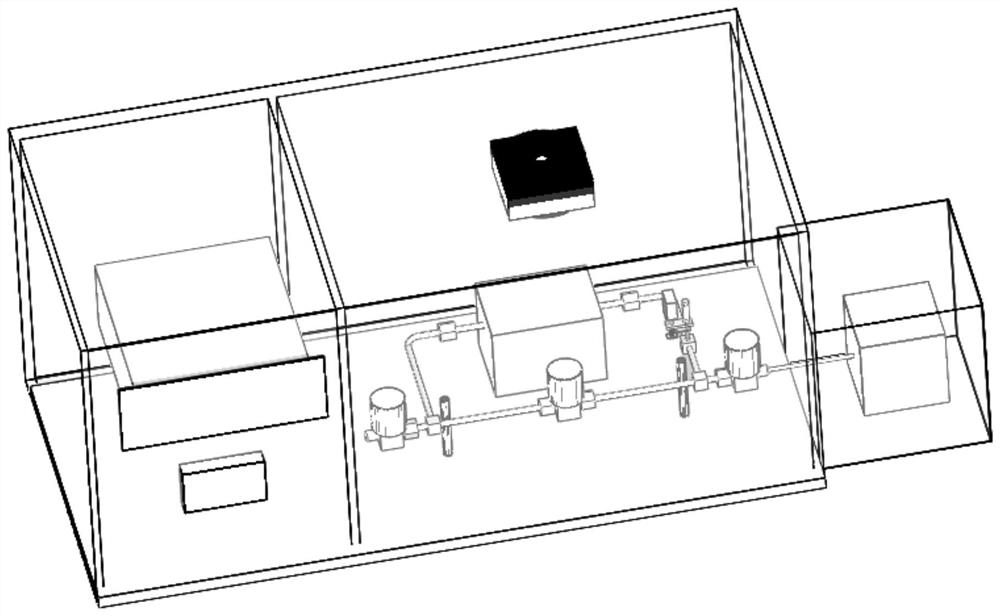 Small-leakage-rate positive-pressure leakage hole calibration method and device