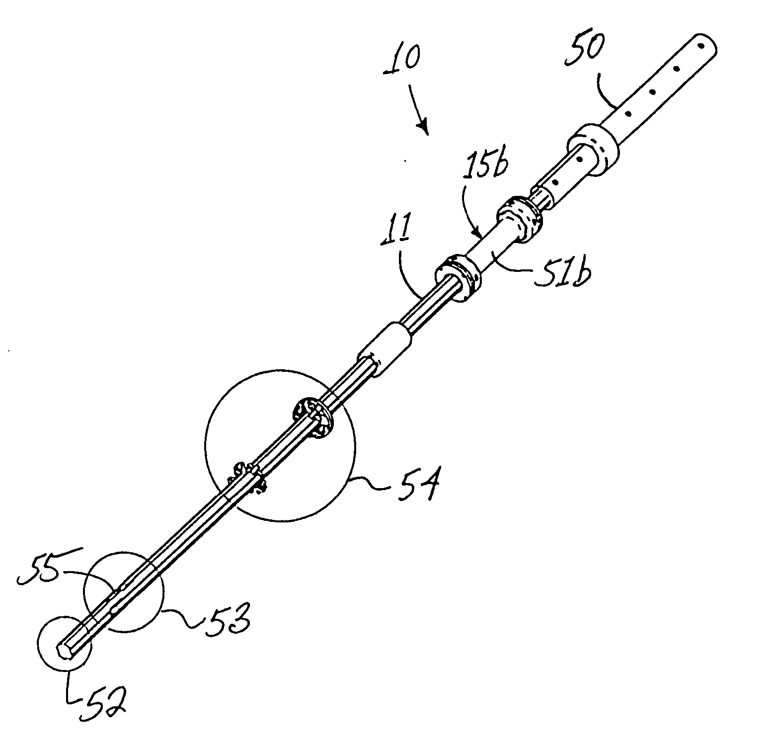 Bar with sliding handgrips for resistance exercise device