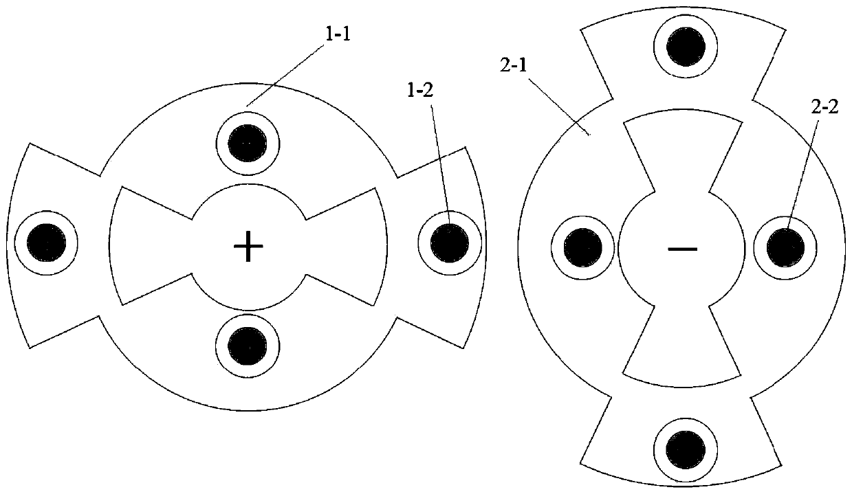 Large current measuring device with anti-skin effect