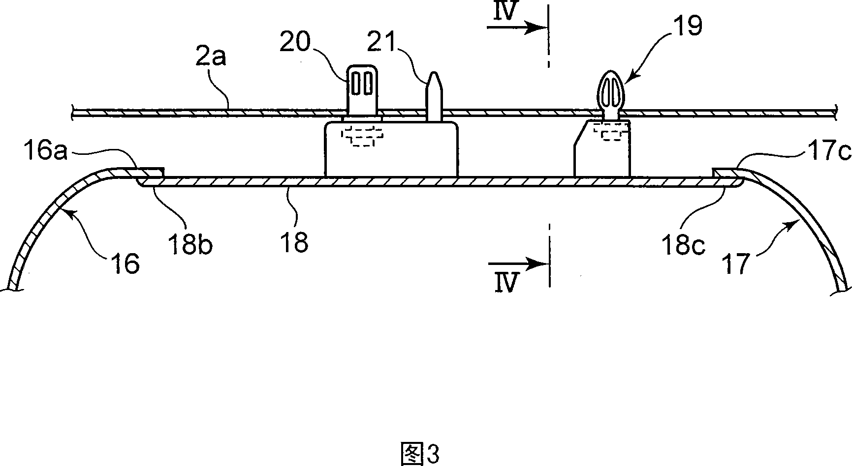 Vehicle rear structure provided with curtain air bag device