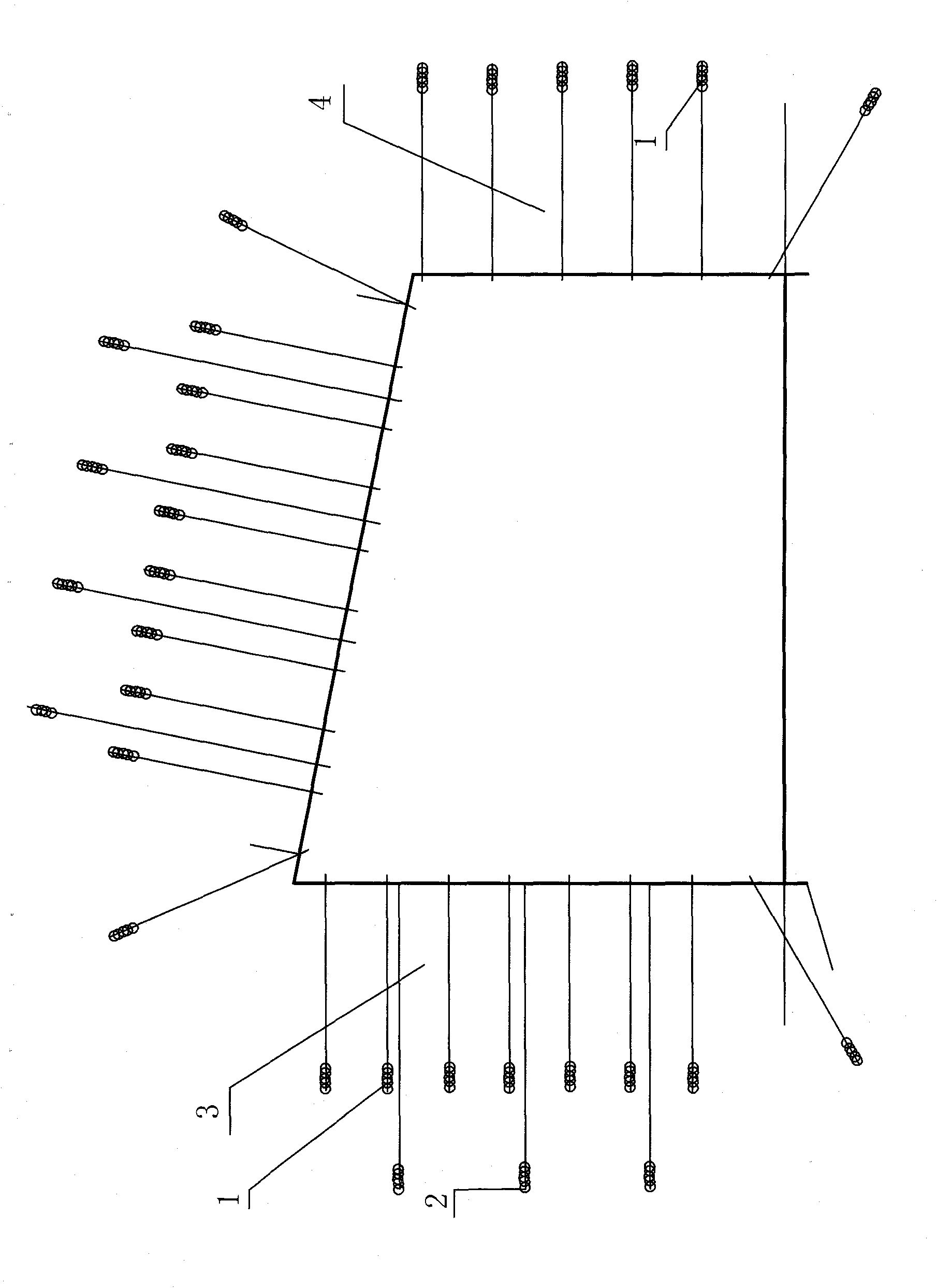 Impact-resistant combined anti-pressure supporting system