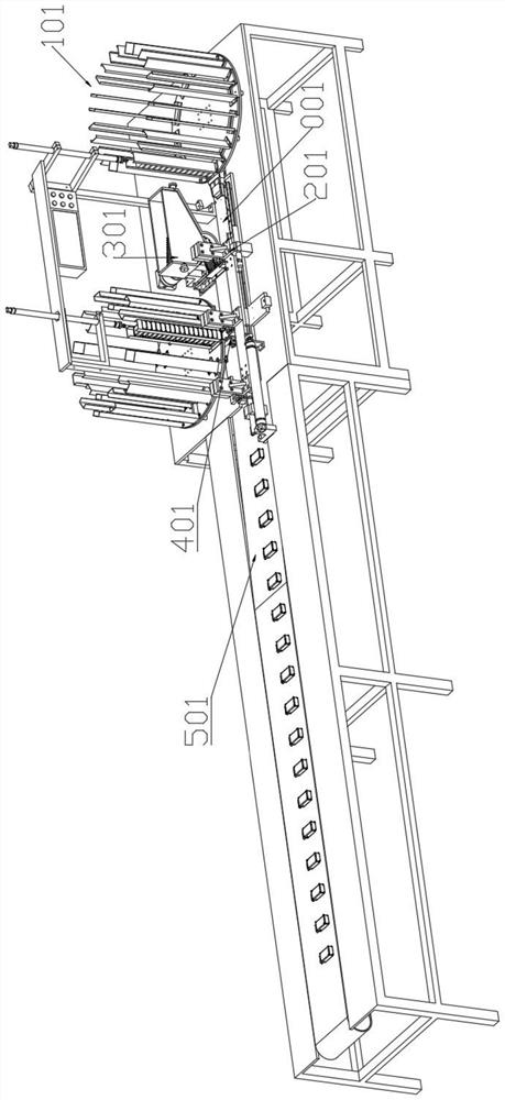 Automatic counting and feeding mechanism for boxing drill bits