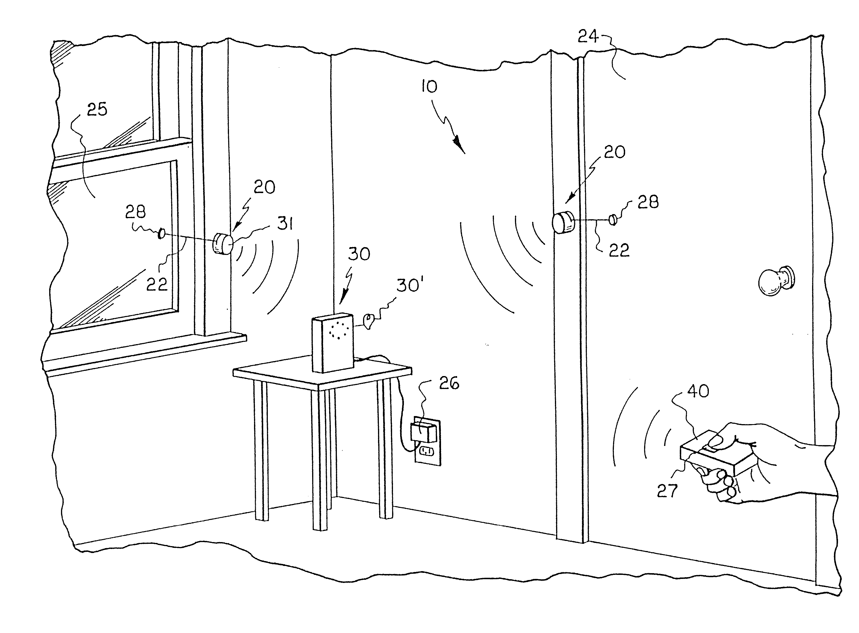 Portable Motion Detector And Alarm System And Method