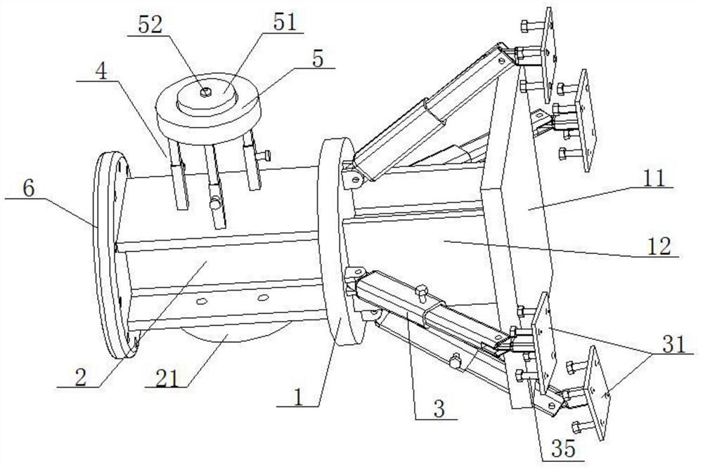 A foundation pit support structure