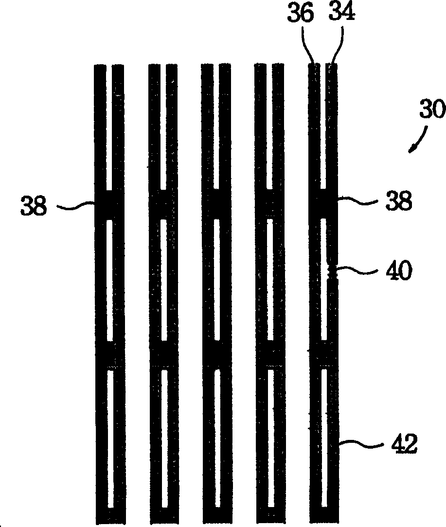 Structure for addressing electrodes in plasma panel display