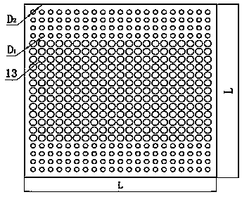 Device and method for removing acid gases in garbage incineration smoke at high temperature