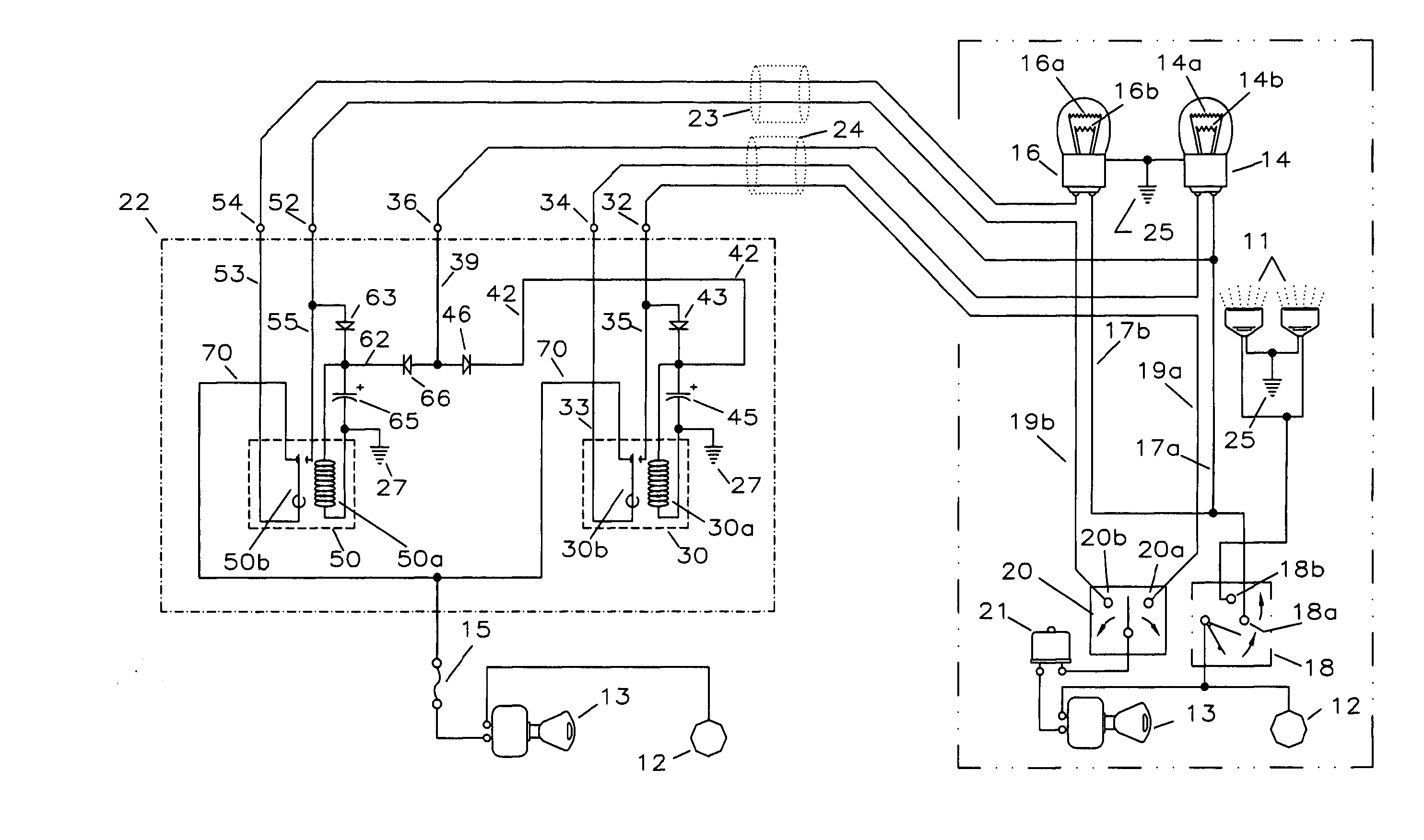 Directional lamp daytime running light module and vehicular turn signal control system