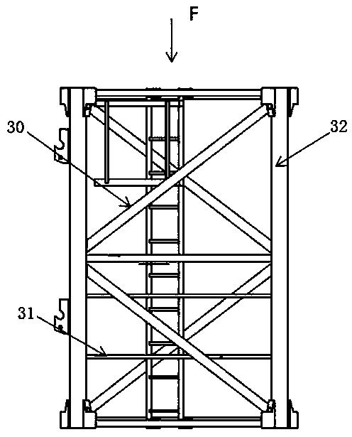 Positioning changeover device for tower crane standard mast section welding positioner