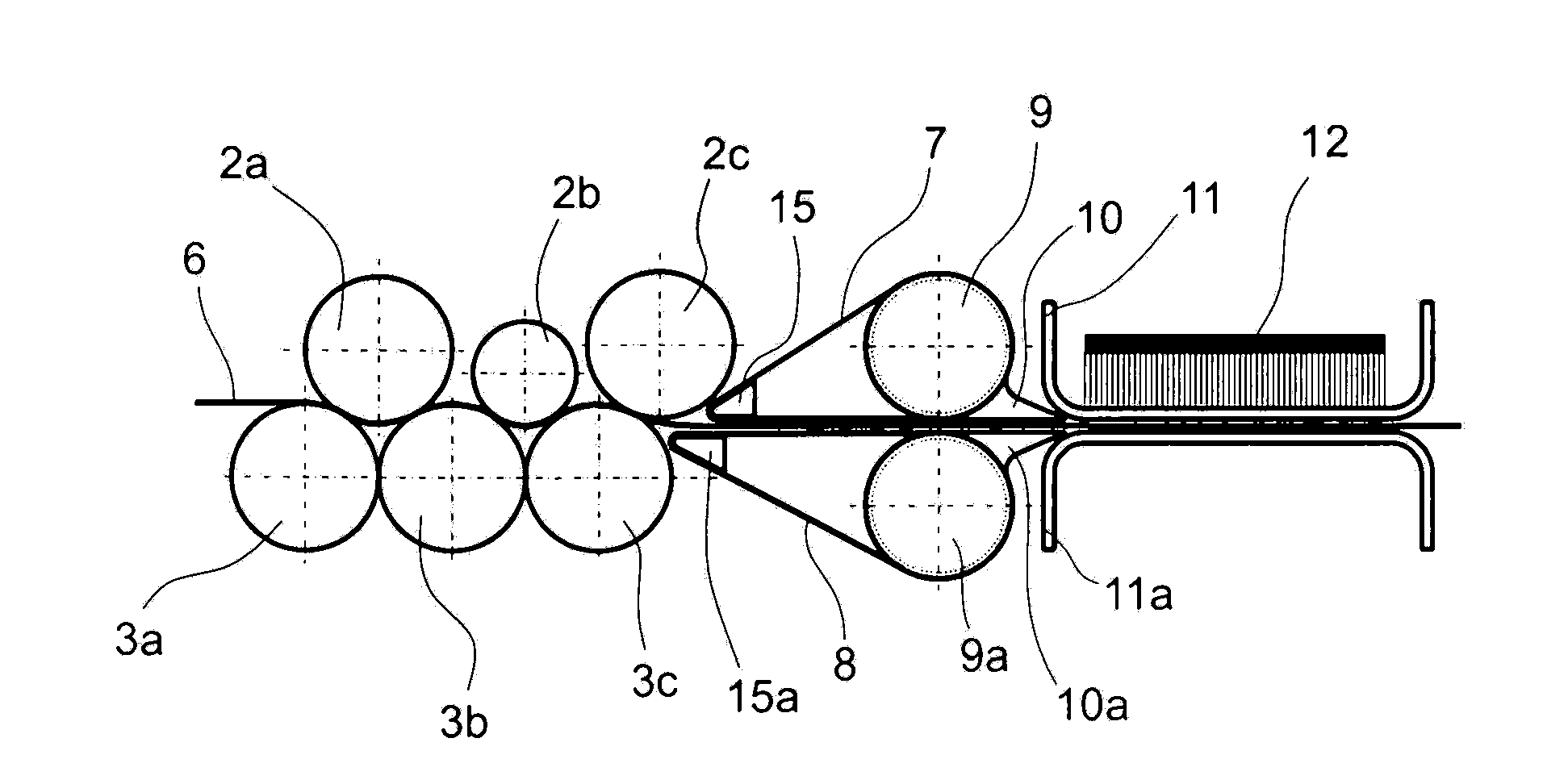 Feed system for textile processing machine