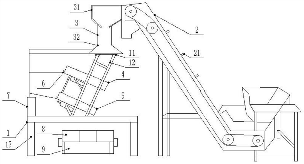 Sorting mechanism capable of distinguishing grades of tea fresh leaves