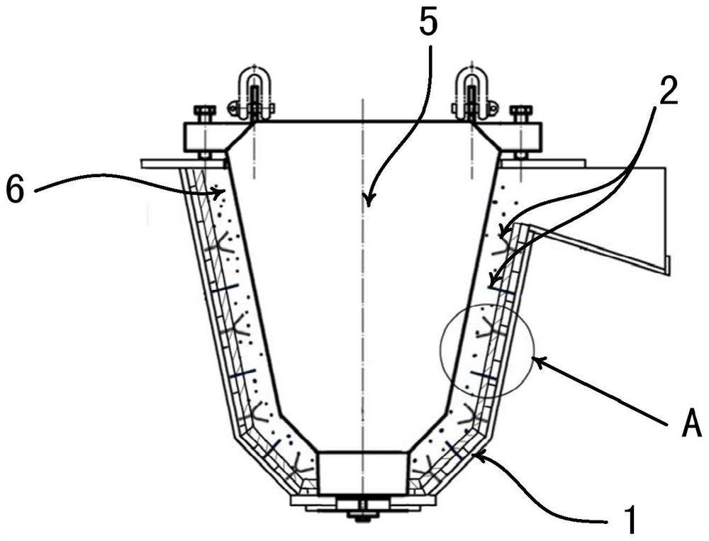 Thermal-insulating construction process for tundish