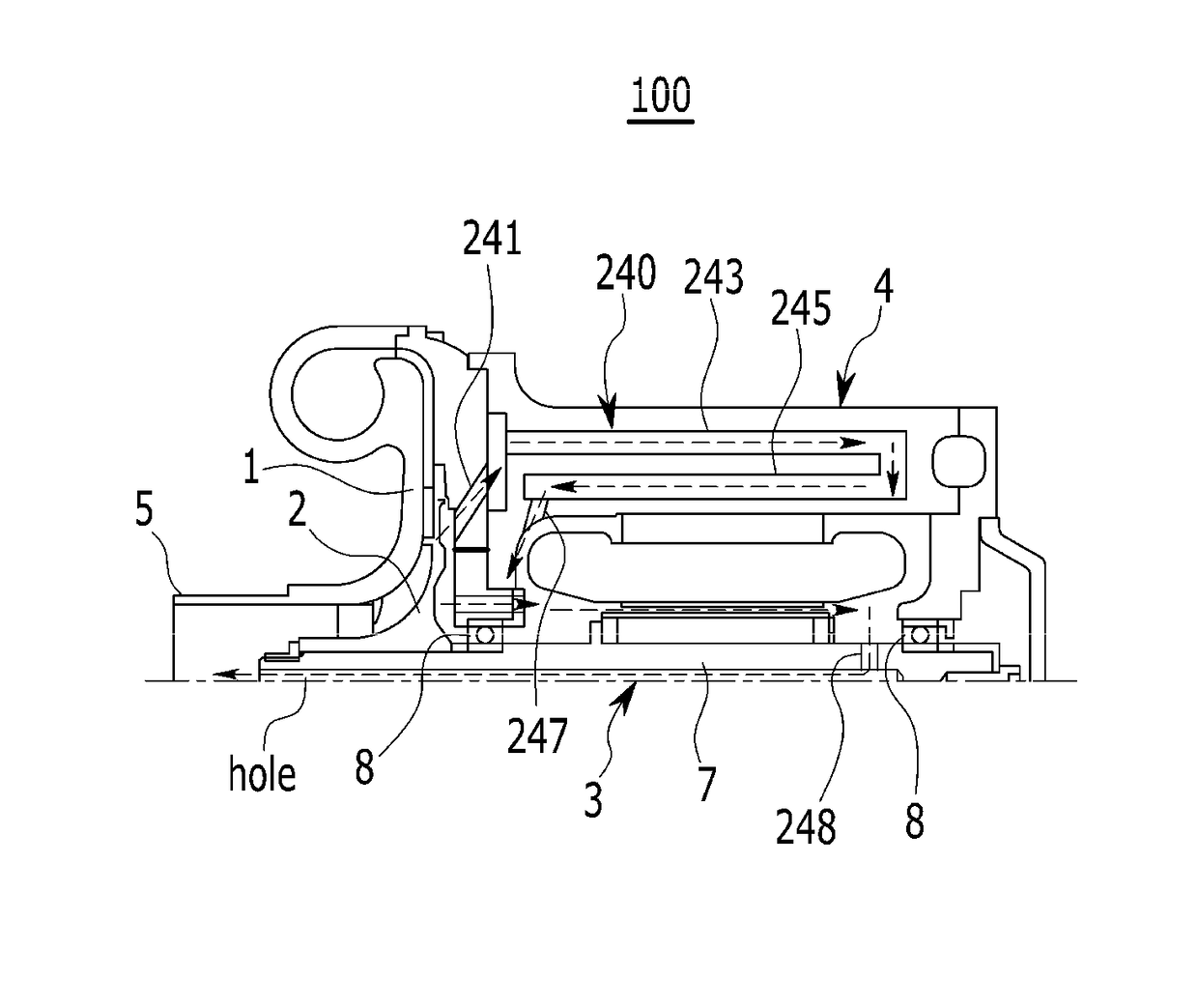 Cooling unit of air compressor for fuel cell vehicle