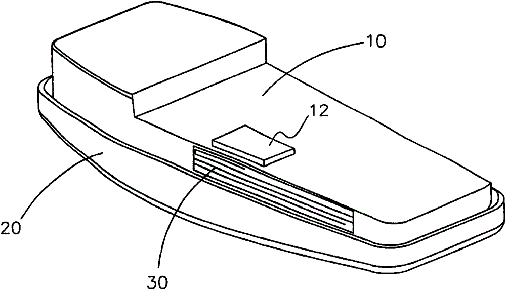 Touch screen with radio built-in antenna, its manufacturing process and electronic device