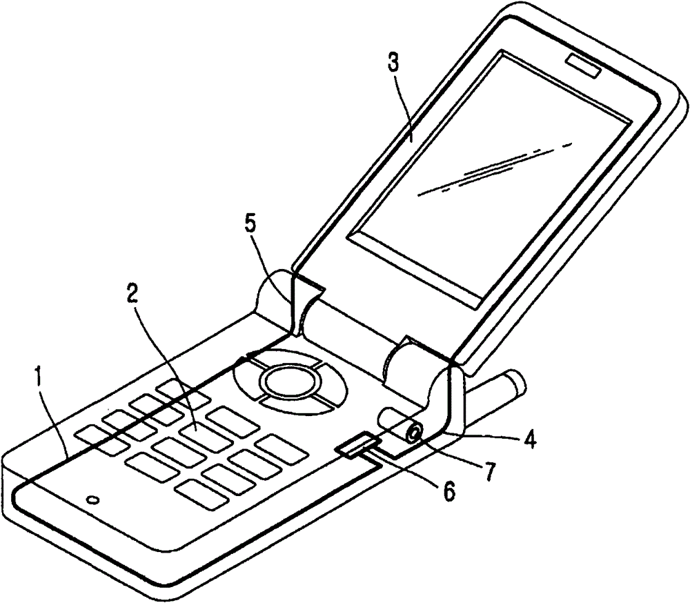 Touch screen with radio built-in antenna, its manufacturing process and electronic device