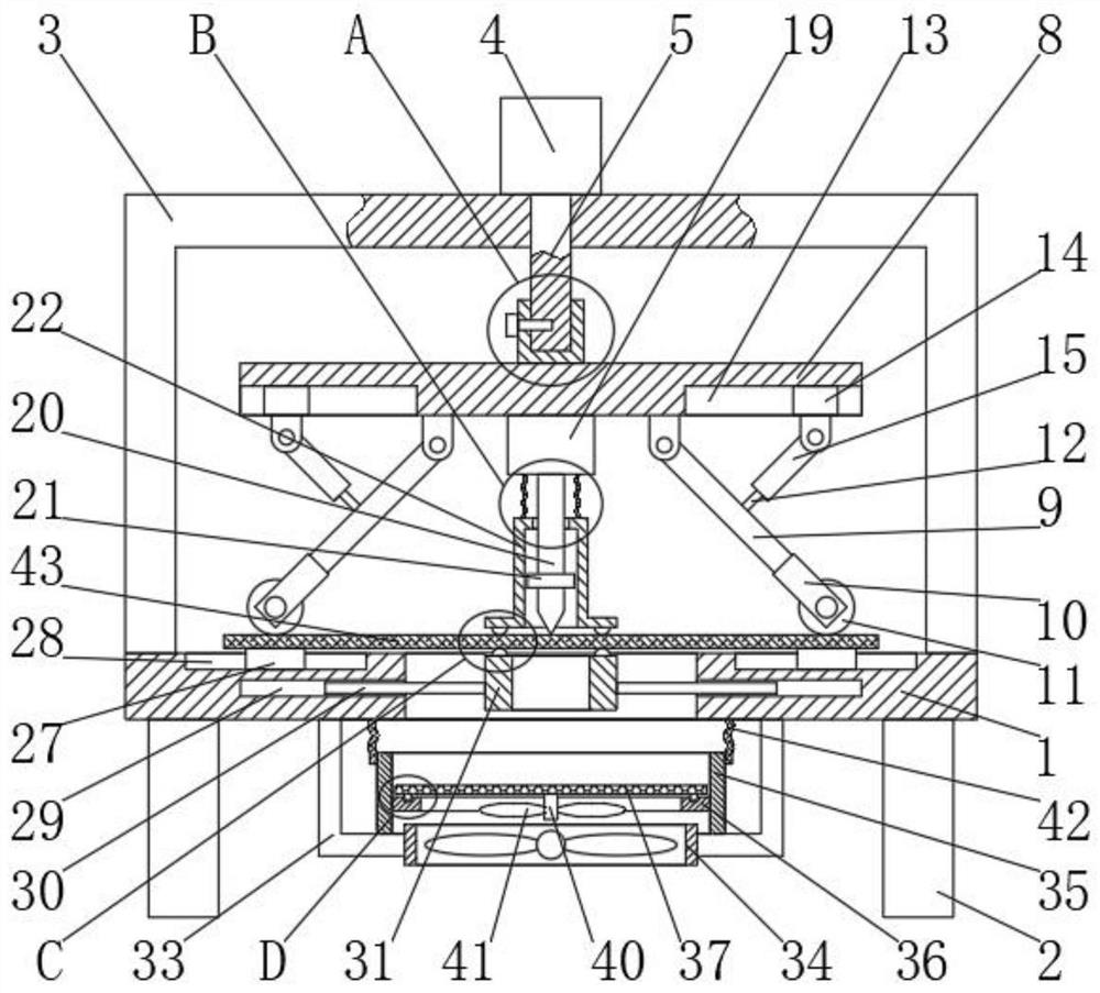 Cloth clamping device of embroidery machine