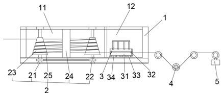 Power cable wire drawing machine capable of uniformly drawing wires