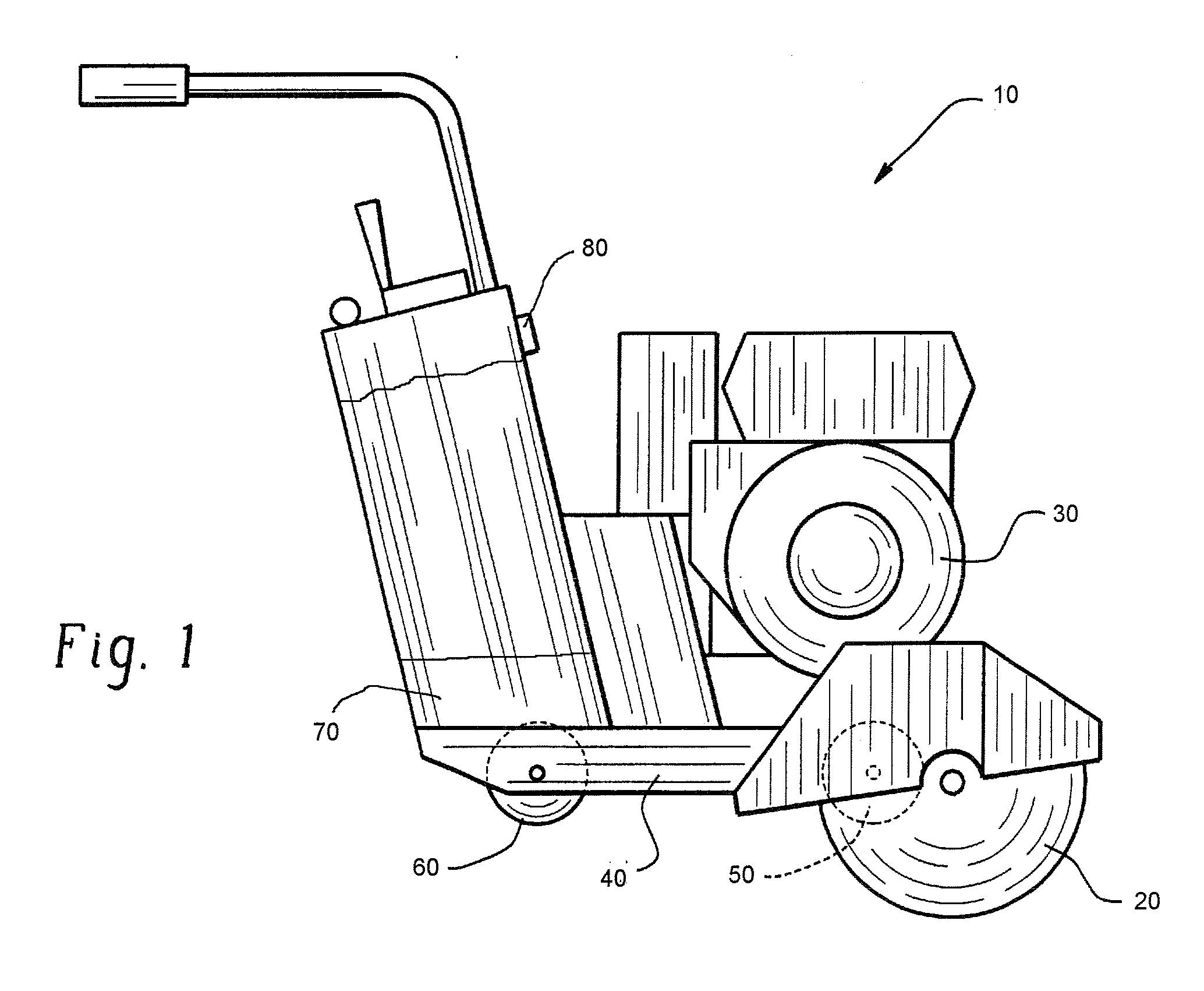 Self-Propelled Concrete Saw With Forward Motion Speed Control System