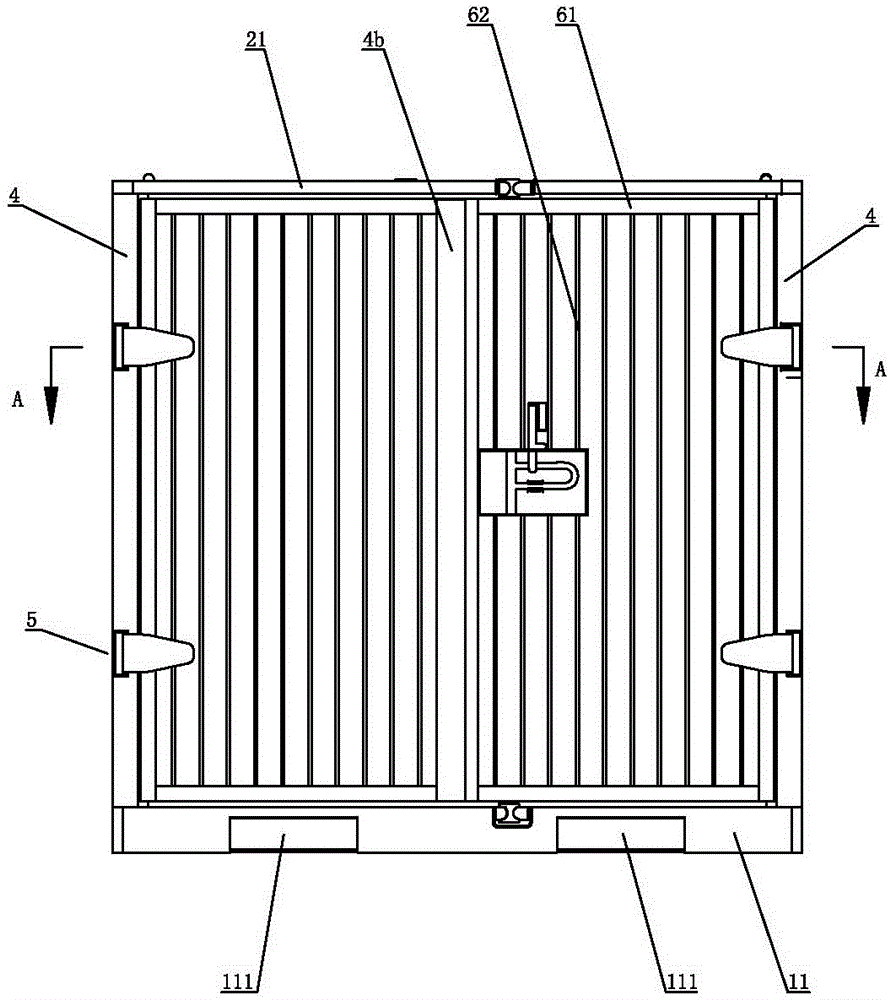 A logistics turnover box