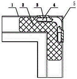 Firm quick mounting corner connector of profile frame door and window and application method of firm quick mounting corner connector