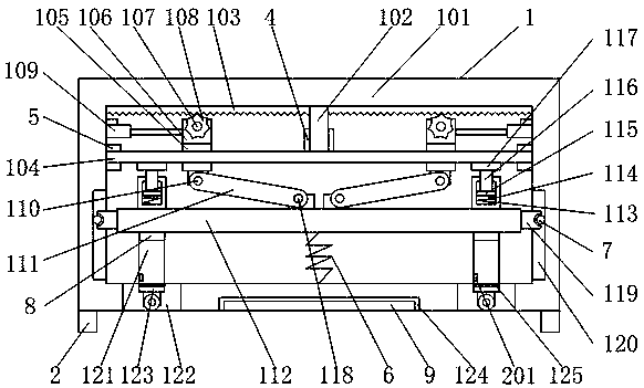 Food packaging sealing machine convenient to move