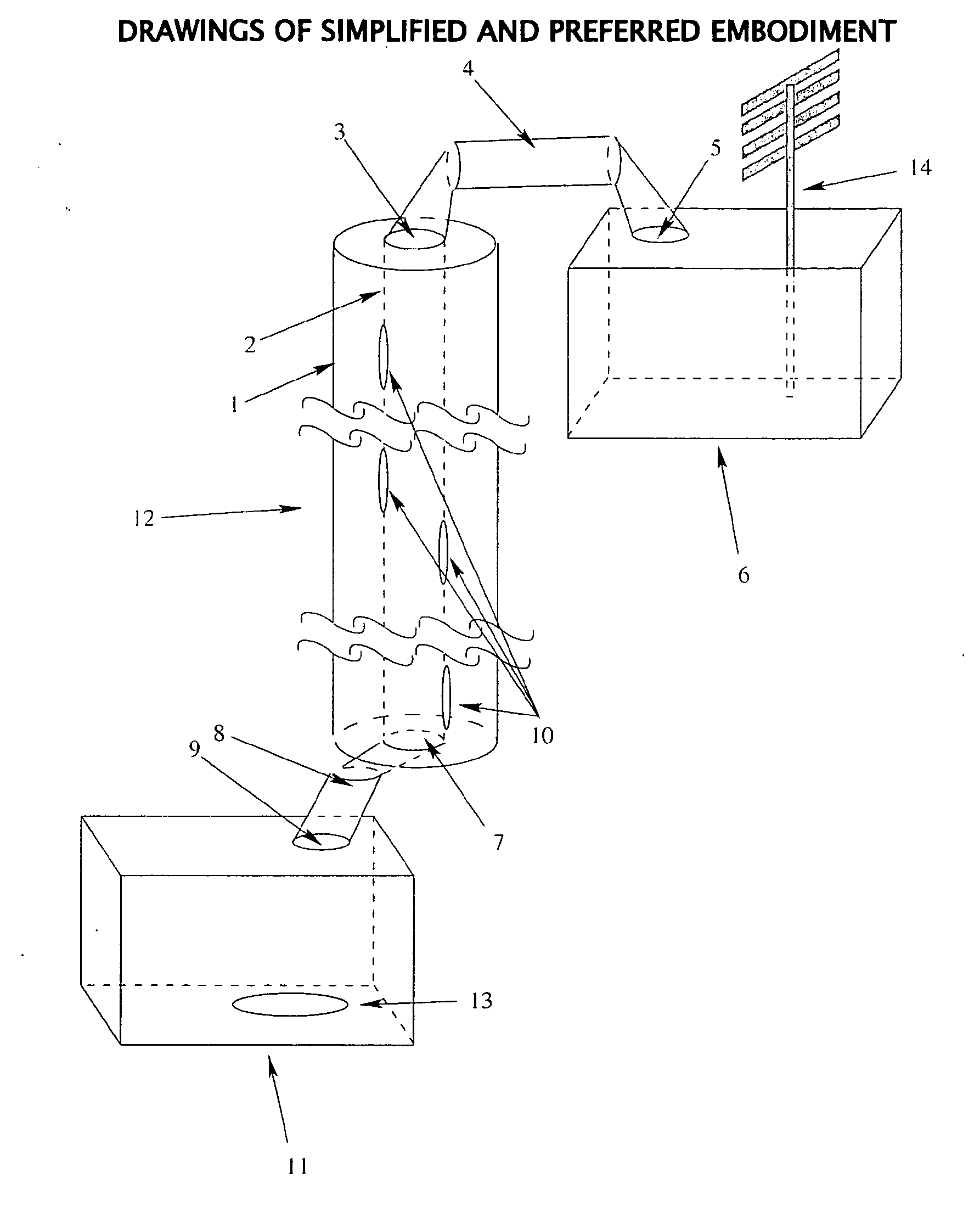 Pump of energy and volatile materials