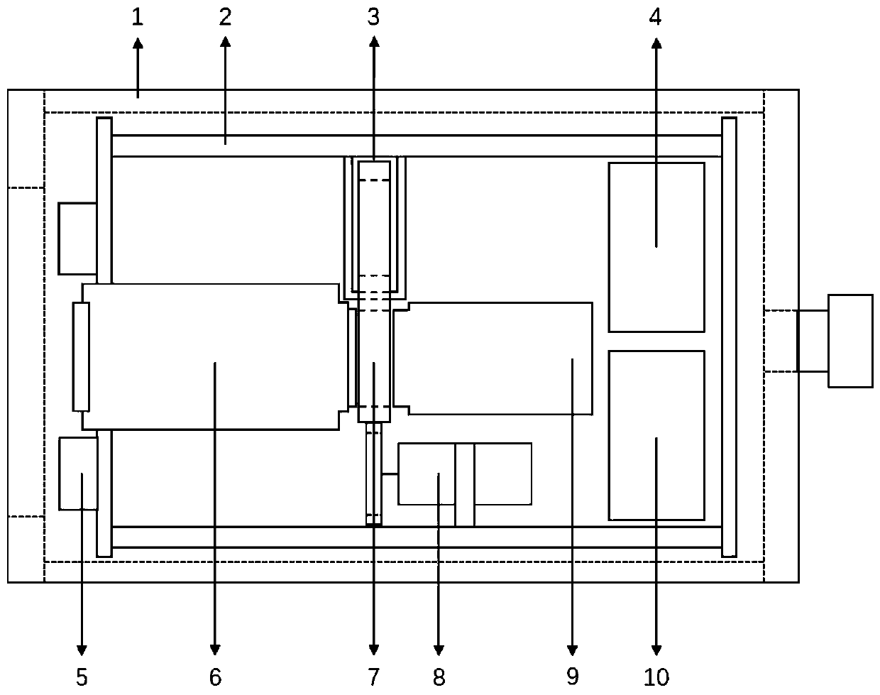 Rotating wheel type underwater polarization camera