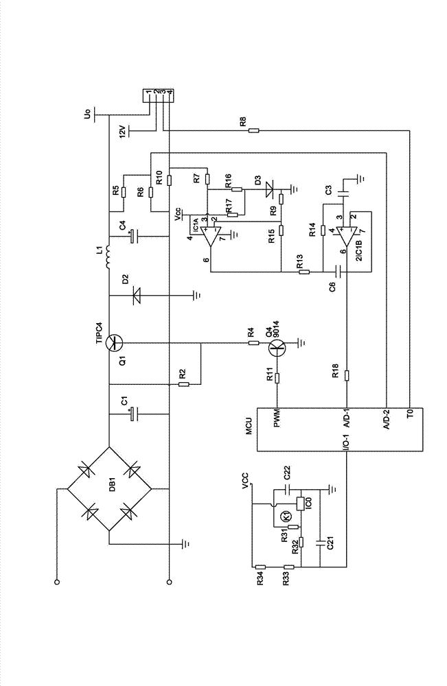 Protection device of gas water heater flue blockage and detecting method thereof