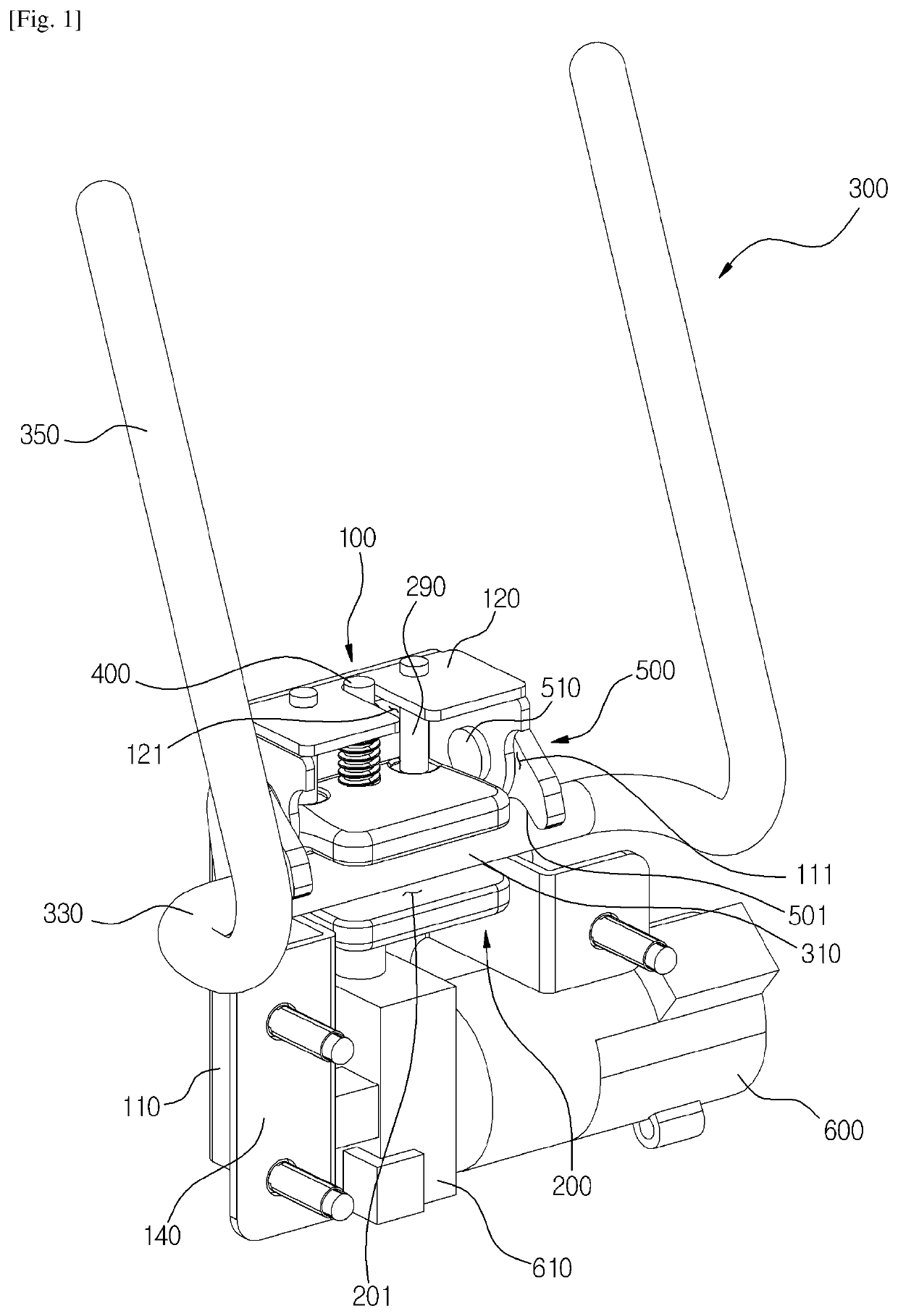 Headrest folding device