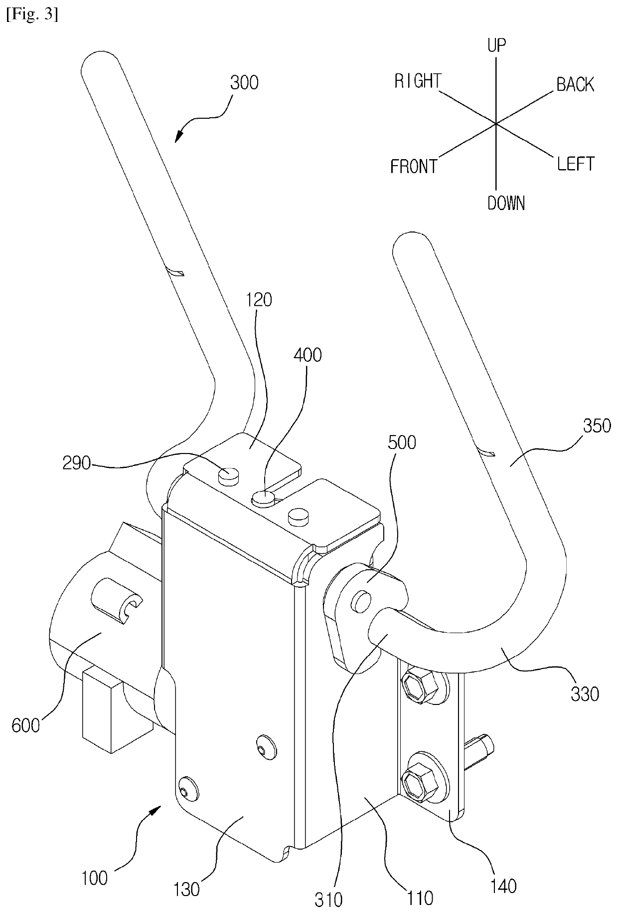 Headrest folding device