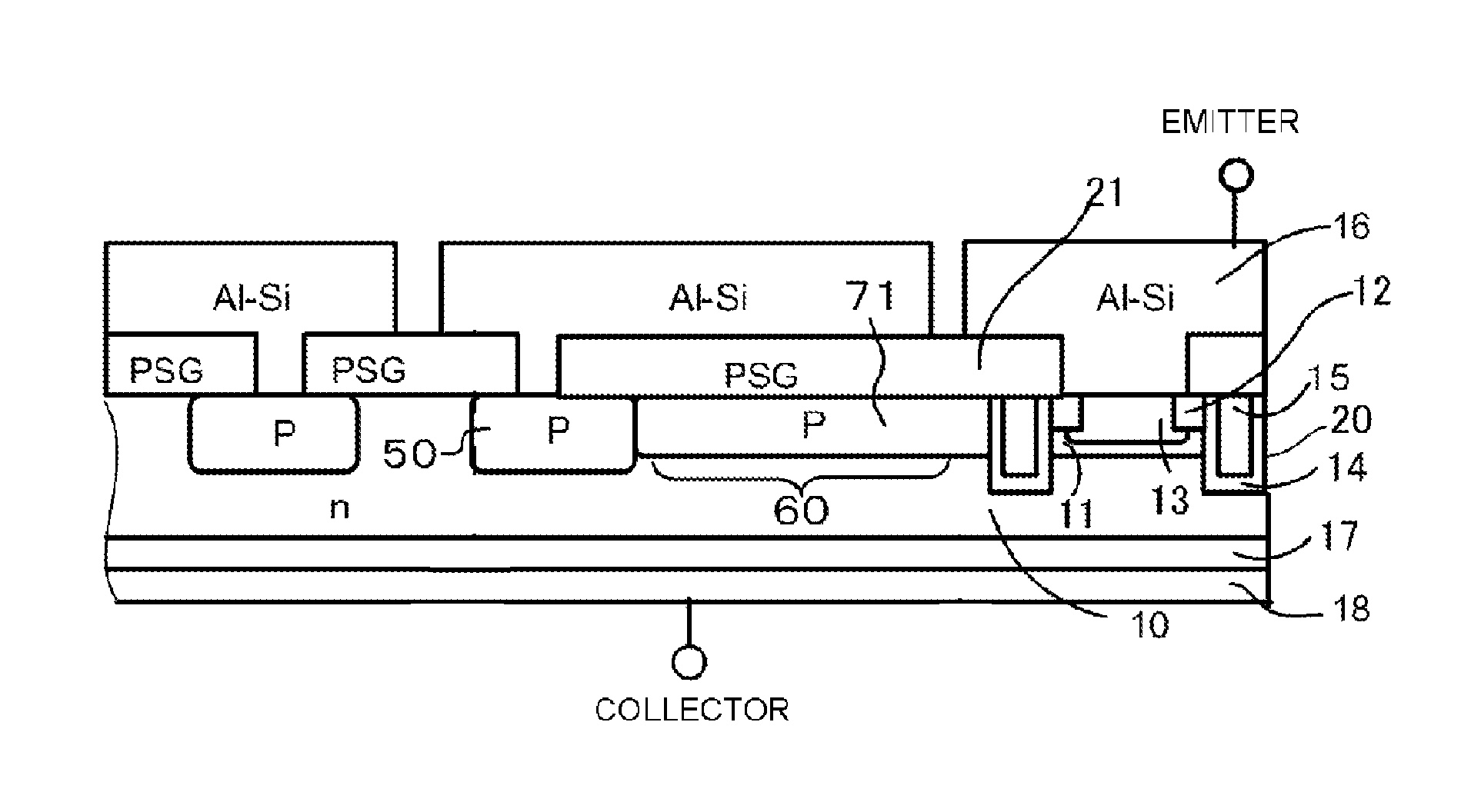 Semiconductor device having a diffusion region