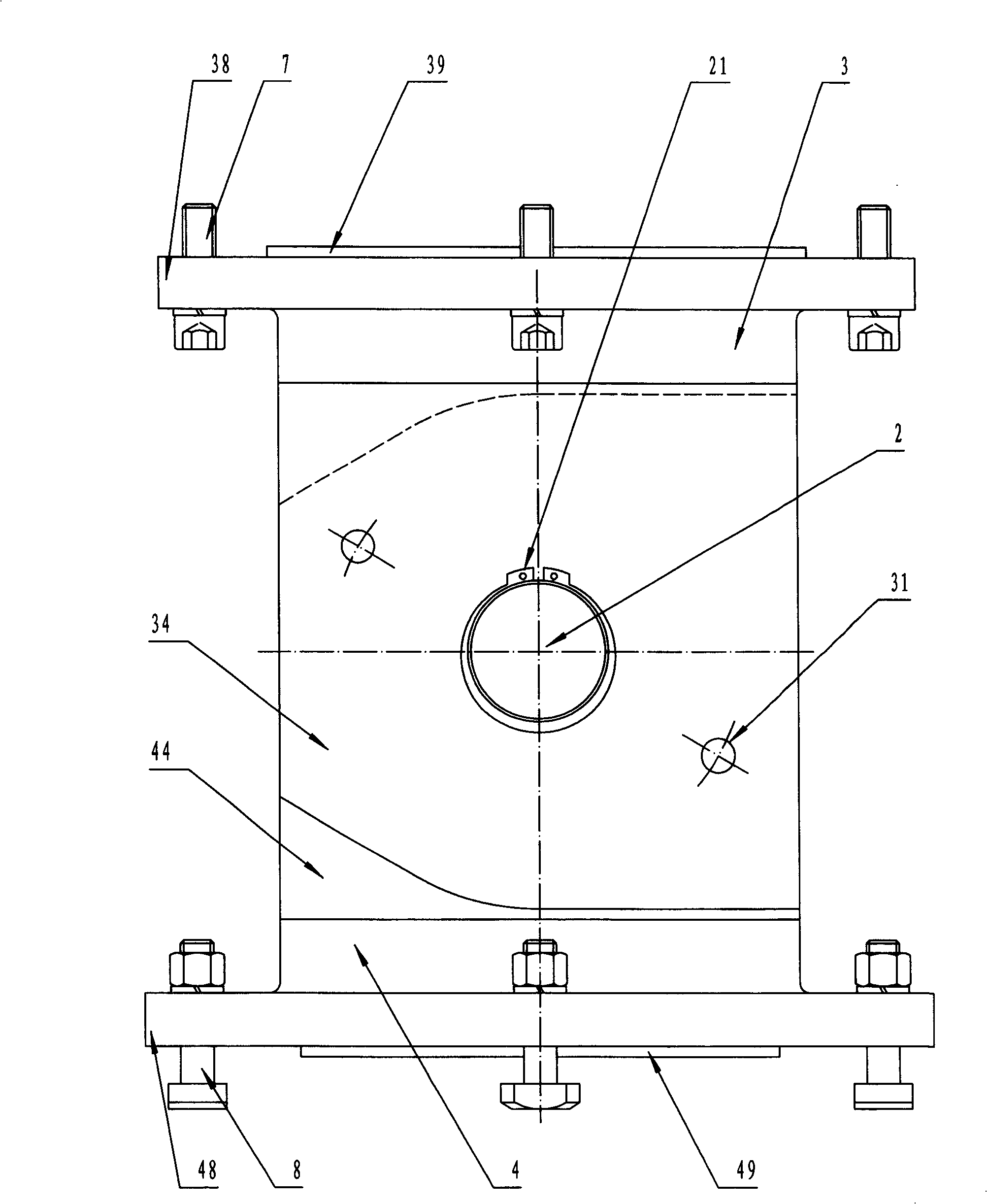 Dip angle type rotary seat