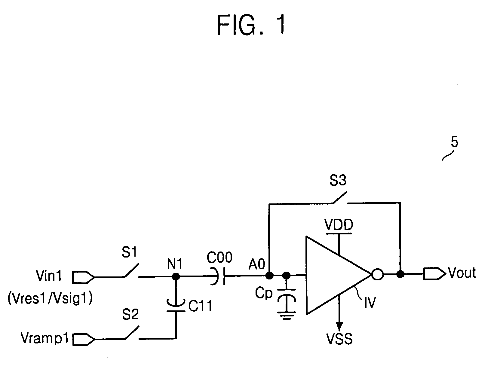 Correlated double sampling unit in image sensor with attenuation of parasitic voltage loss