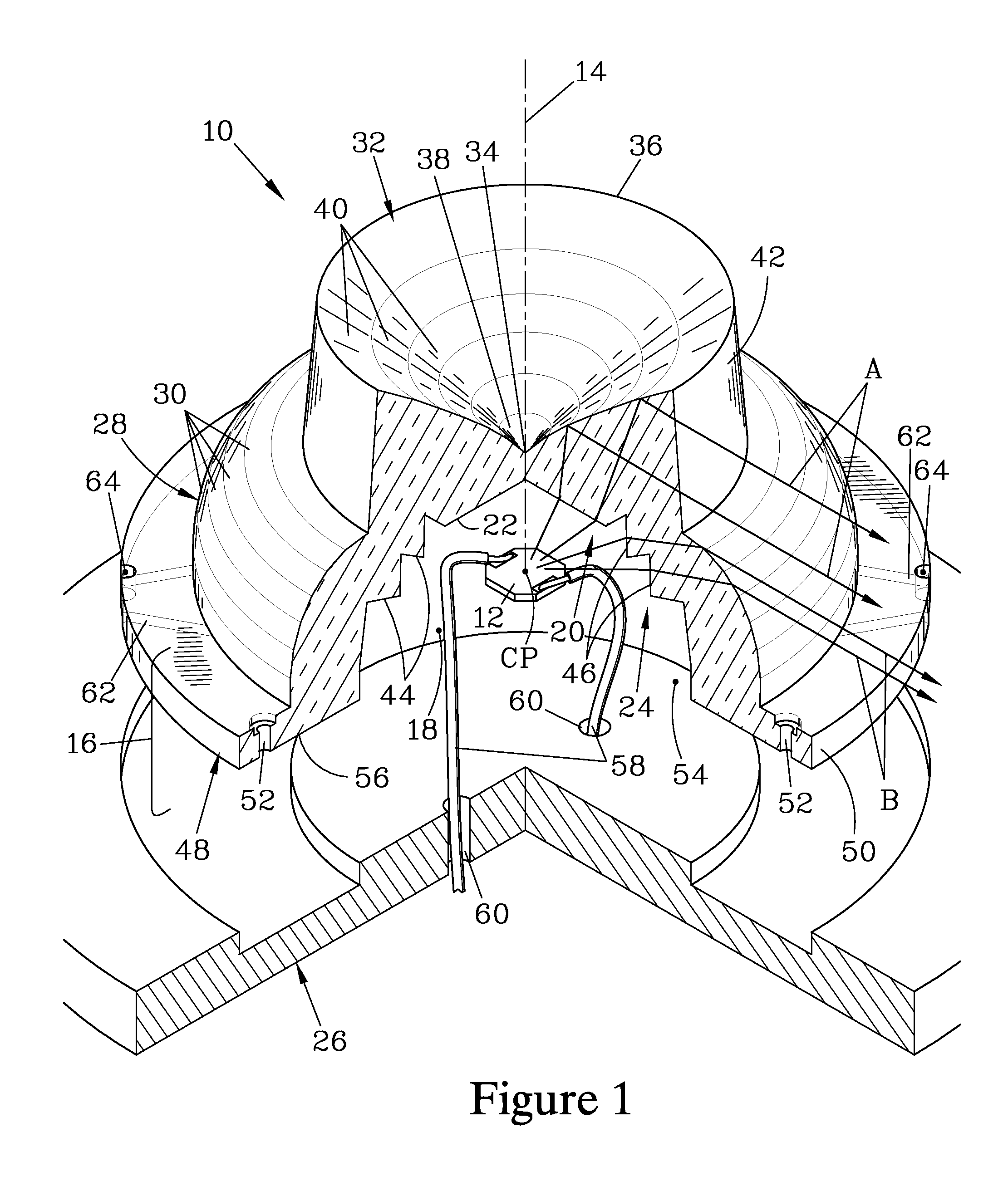 Side-emitting lens for LED lamp