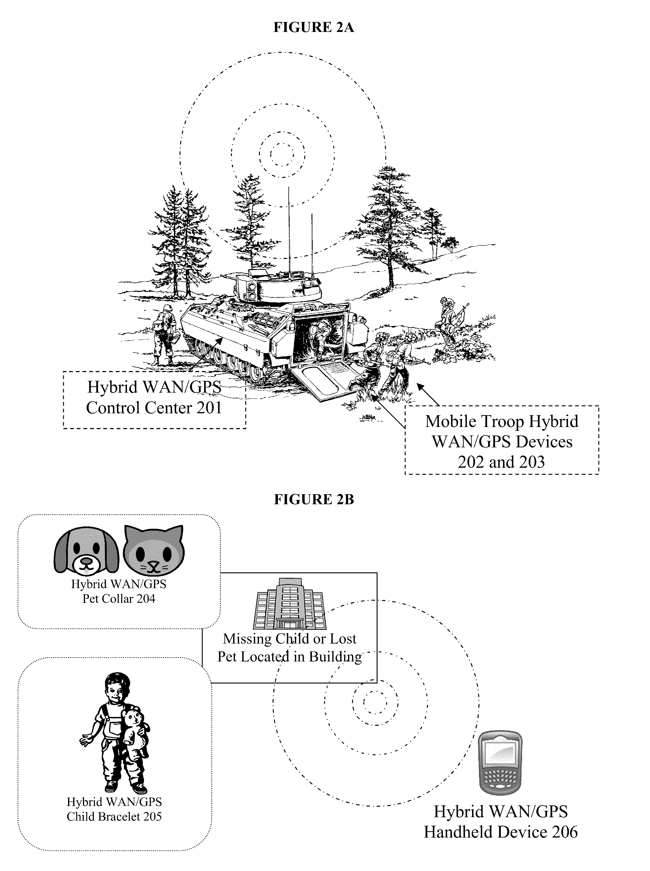 Hybrid wireless area network (WAN) and global positioning system (GPS) circuit board and method for seamless indoor and outdoor tracking