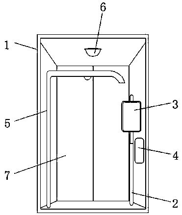 Rapid installation type building fabricated intelligent detection device based on epidemic prevention and control