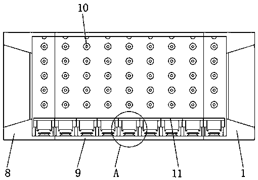 Rapid installation type building fabricated intelligent detection device based on epidemic prevention and control